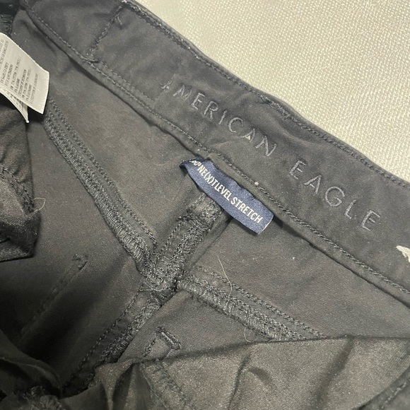 American Eagle soft pants stretch super high-rise jeggings black size 0 - Picture 2 of 5